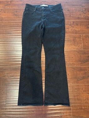Levi’s Signature Mid Rise Bootcut Jeans, Black, Shaping, Size 12, EUC!